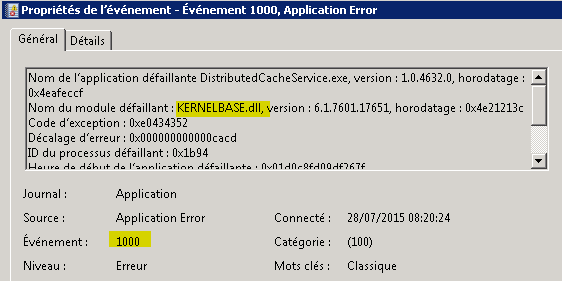 event id 1000 application error kernelbase dll